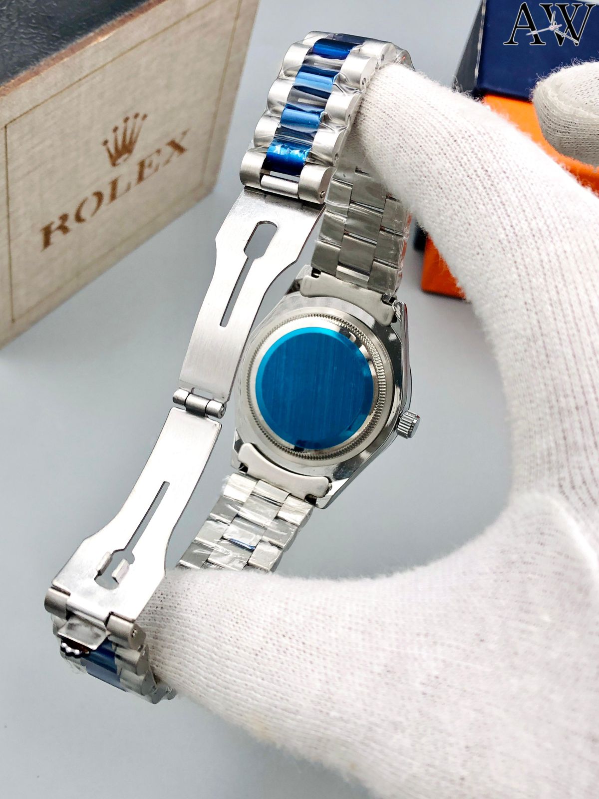 ⚡🌊 “Make Every Second Royal – Rolex Blue Dial Ring at 30% OFF!”