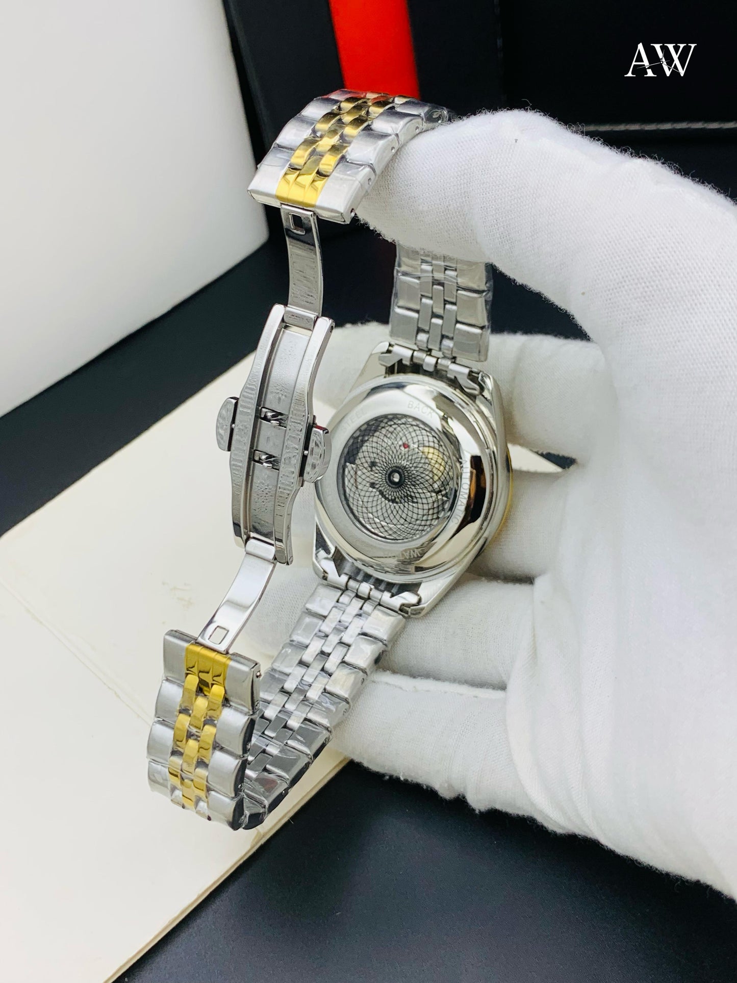 🔥 Red Dial Rolex | Skeleton Back | Automatic | 30% OFF