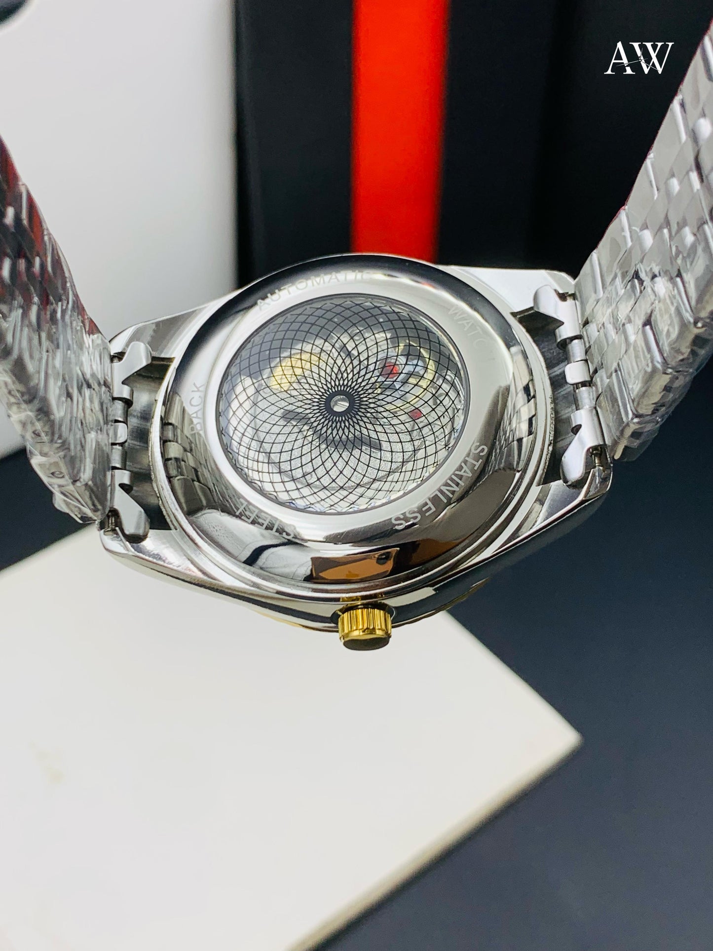 🔥 Red Dial Rolex | Skeleton Back | Automatic | 30% OFF